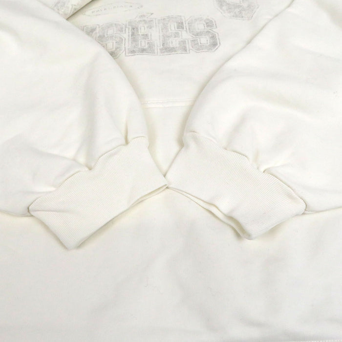 BALENCIAGA 
Distressed College Logo Hoodie Sweatshirt 
Champs Elysees Logo Parka