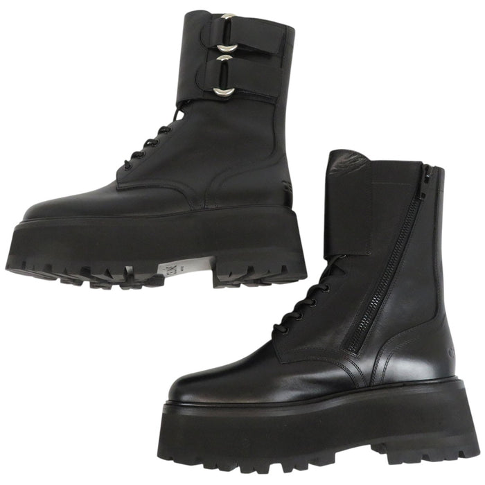 CELINE 
BULKY MAXX SHINY BULL ロゴ ベルト 厚底 2023年製 
バルキー マックス レースアップ ブーツ