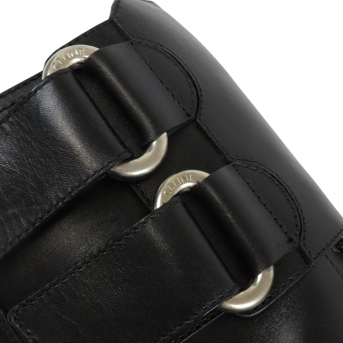 CELINE 
BULKY MAXX SHINY BULL ロゴ ベルト 厚底 2023年製 
バルキー マックス レースアップ ブーツ