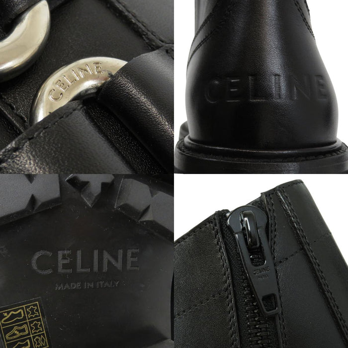 CELINE 
BULKY MAXX SHINY BULL ロゴ ベルト 厚底 2023年製 
バルキー マックス レースアップ ブーツ