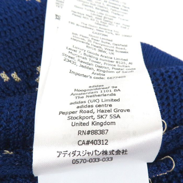 GUCCI 
adidas ロゴ Vネック メッシュ ニット アクリル混 ウール混 
アディダス コラボ GG トレフォイル カーディガン