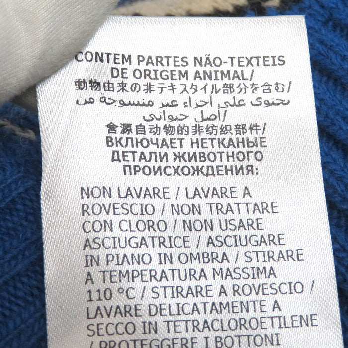 GUCCI 
Disney Mickey Mouse 総柄 Vネック ウール アルパカ混 
ディズニー コラボ ミッキーマウス GG カーディガン