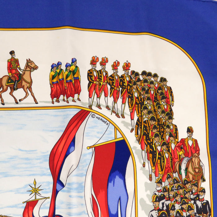 HERMES 
スカーフ 大判 シルク 
カレ 90 GRAND CORTEGE A MOSCOU モスクワ大行進