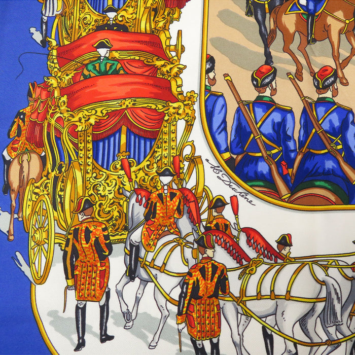 HERMES 
スカーフ 大判 シルク 
カレ 90 GRAND CORTEGE A MOSCOU モスクワ大行進