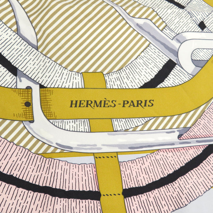 HERMES 
スカーフ 大判 シルク 
カレ 90 Mors a Jouets 馬銜