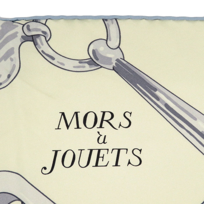 HERMES 
スカーフ 大判 シルク 
カレ 90 Mors a Jouets 馬銜