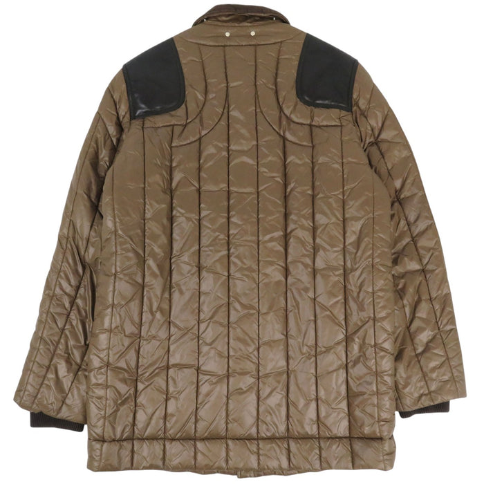 LOUIS VUITTON 
LV ロゴ ハイネック ナイロン レザー RM082M MNPK40PA5 
ナイロン レザー 中綿 ジャケット