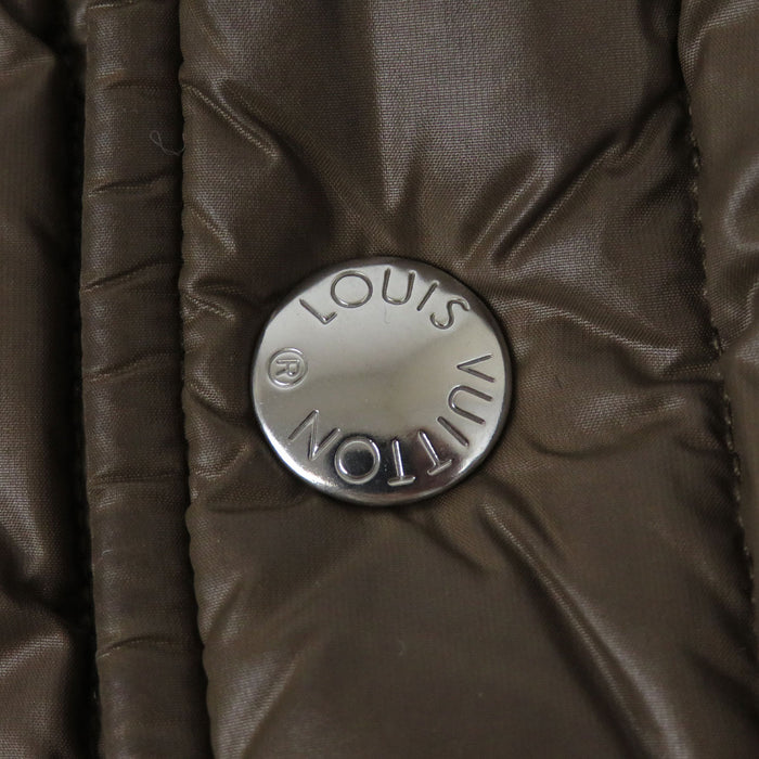LOUIS VUITTON 
LV ロゴ ハイネック ナイロン レザー RM082M MNPK40PA5 
ナイロン レザー 中綿 ジャケット