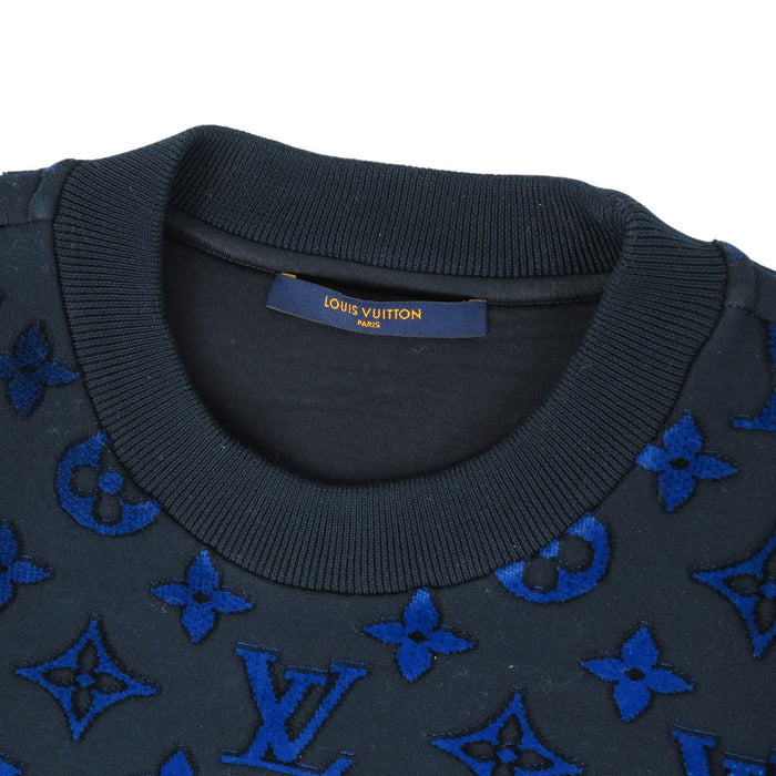 LOUIS VUITTON 
LV ロゴ 総柄 コットン RM2221M I06 HMY12W 2022年製 
モノグラム グラディエント スウェット