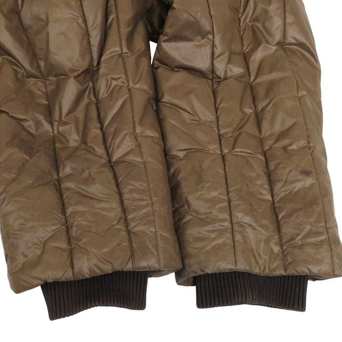 LOUIS VUITTON 
LV ロゴ ナイロン ハイネック RM082M MNB340PA5 
レザー ミックス 中綿 ジャケット