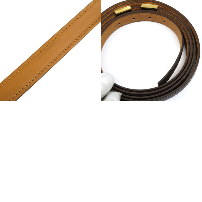 HERMES 
二連 レザー ゴールドカラーメタル 
メドール ベルト