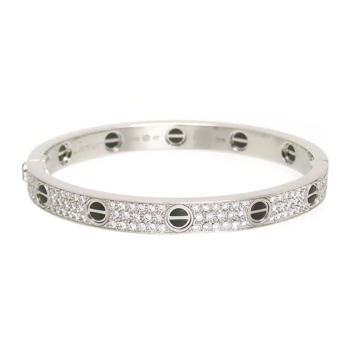 CARTIER 
ラブ ブレスレット パヴェダイヤモンド