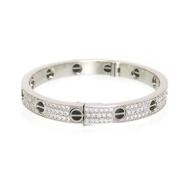 CARTIER 
ラブ ブレスレット パヴェダイヤモンド