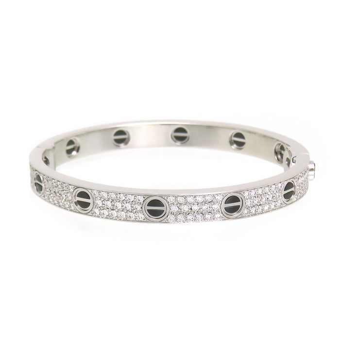 CARTIER 
ラブ ブレスレット パヴェダイヤモンド