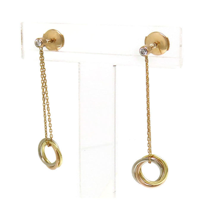 CARTIER 
Boucles d'oreilles Bébé Trinity en diamant