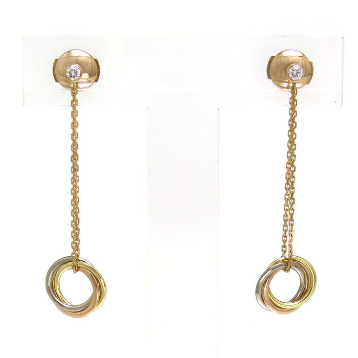 CARTIER 
ベビートリニティ ダイヤモンド ピアス