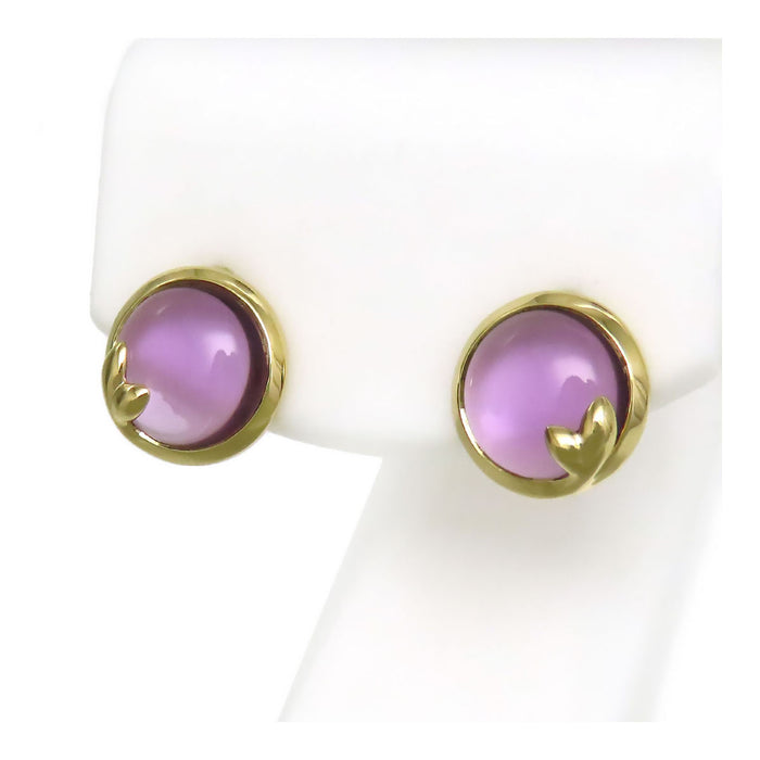 TIFFANY&Co. 
Olive Leaf Amethyst Earrings