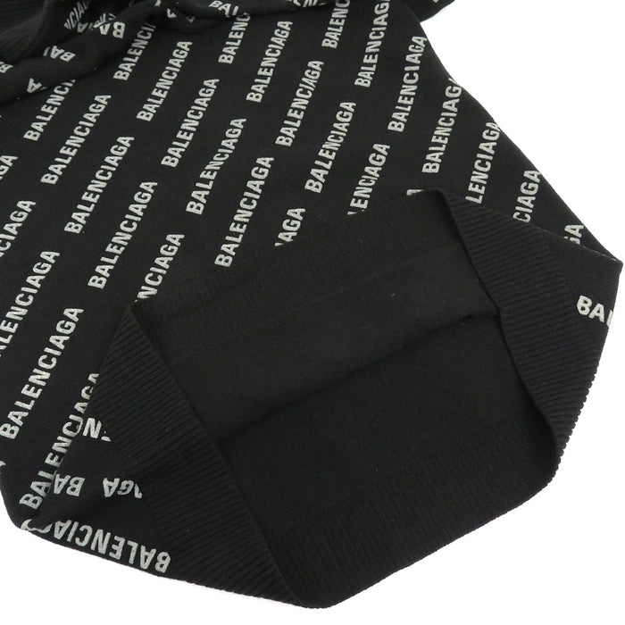 BALENCIAGA 
ロゴ 総柄 2022年製 
オールオーバーロゴ カシミヤ クルーネック ニット