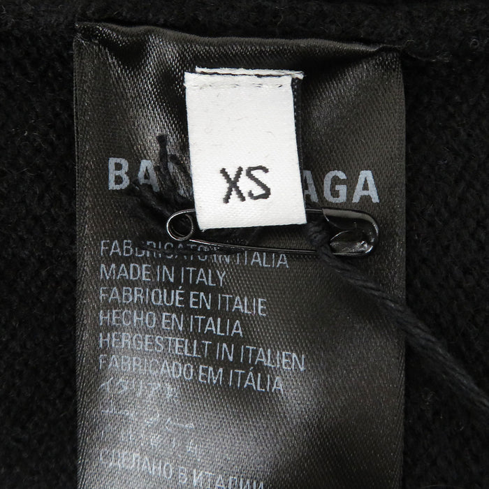 BALENCIAGA 
ロゴ 総柄 2022年製 
オールオーバーロゴ カシミヤ クルーネック ニット
