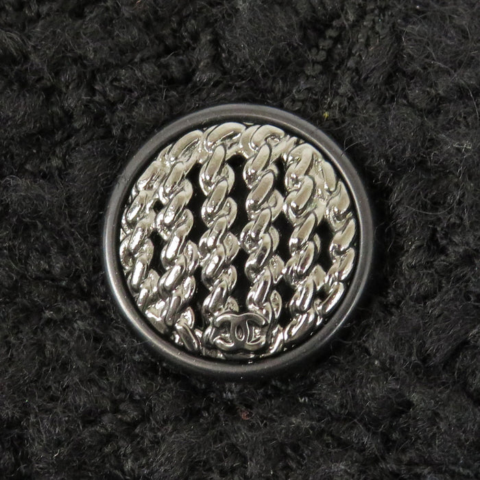 CHANEL 
COCO CC ロゴボタン ジップアップ 
ココマーク ツイード ノーカラージャケット