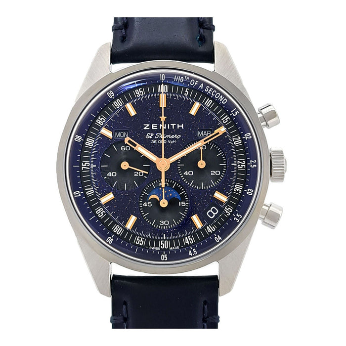 ZENITH 
クロノマスター オリジナル トリプルカレンダー アベンチュリン クロノグラフ 
箱ギャラ付