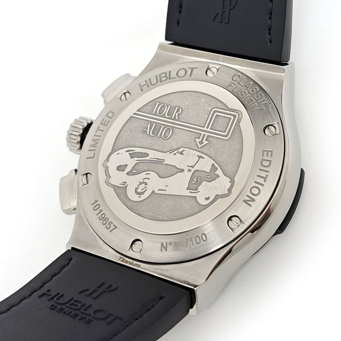 HUBLOT 
クラシックフュージョン チタニウム 世界限定 クロノグラフ 
箱ギャラ付
