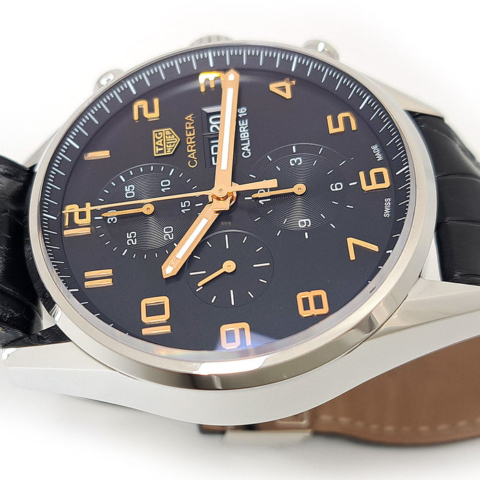 泰格豪雅 卡莱拉 卡里伯16 日历计时码表 附带盒子和保修卡