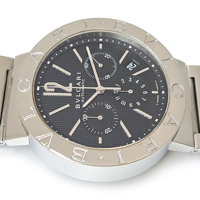 BVLGARI 
Chronographe Bulgari Bulgari 
Avec boîte et certificat