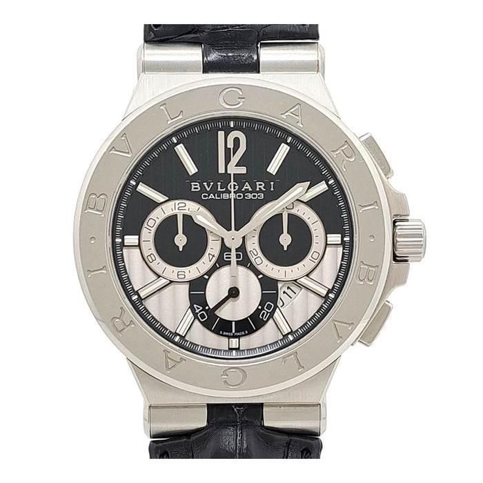 BVLGARI 
ディアゴノ カリブロ 303 クロノグラフ 
箱ギャラ付