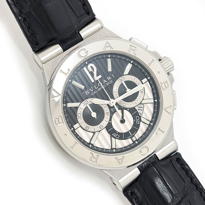 BVLGARI 
ディアゴノ カリブロ 303 クロノグラフ 
箱ギャラ付