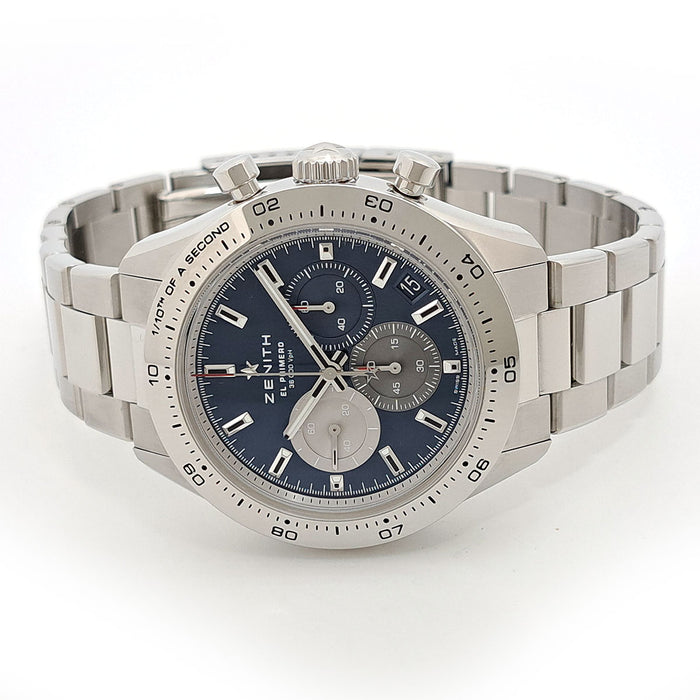 ZENITH 
クロノマスター スポーツ ブルー クロノグラフ 
箱ギャラ付