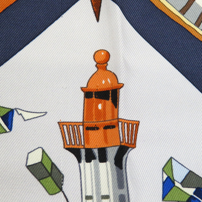 HERMES 
ノルマンディ海岸の魅力 スカーフ 大判 シルク 
カレ 90 CHARMES DES PLAGES NORMANDES