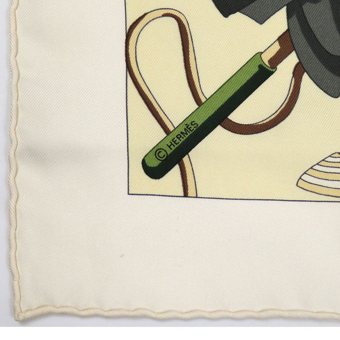 HERMES 
ノルマンディ海岸の魅力 スカーフ 大判 シルク 
カレ 90 CHARMES DES PLAGES NORMANDES