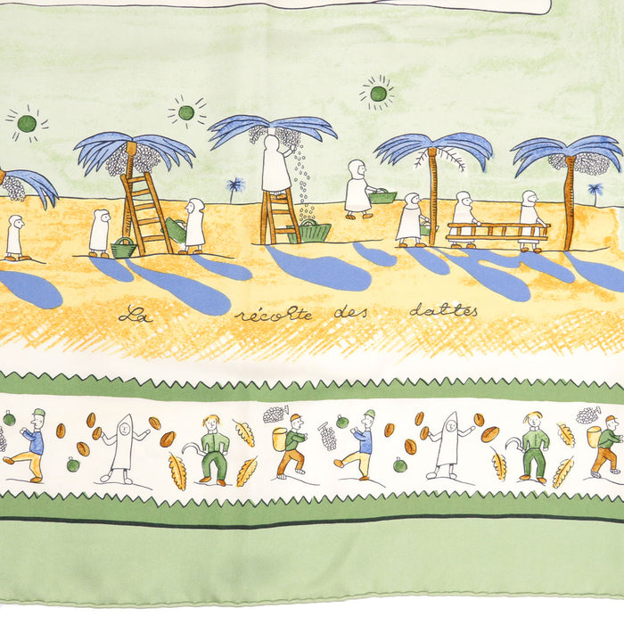 HERMES 
スカーフ 大判 シルク 
カレ 90 RETOUR A LA TERRE 故郷に帰る