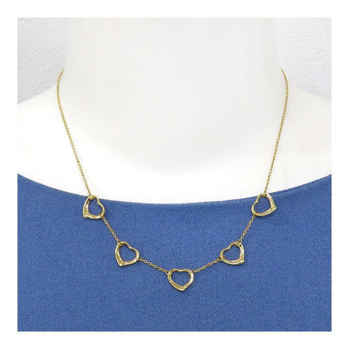 TIFFANY&Co. 
オープンハート ネックレス 5モチーフ