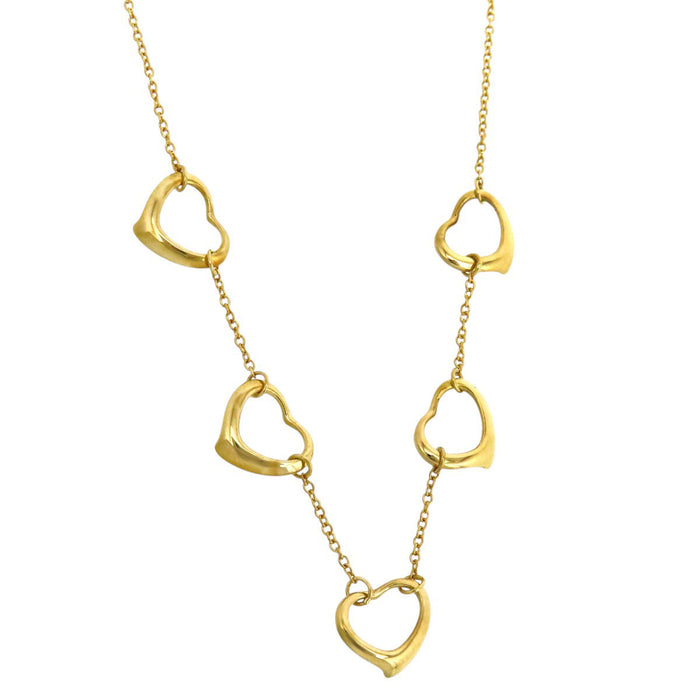TIFFANY&Co. 
オープンハート ネックレス 5モチーフ