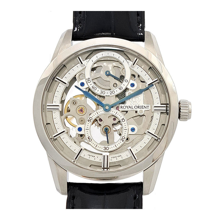 ORIENT  
Royal Orient Skeleton Hand-Wound  
With Box and Warranty Card