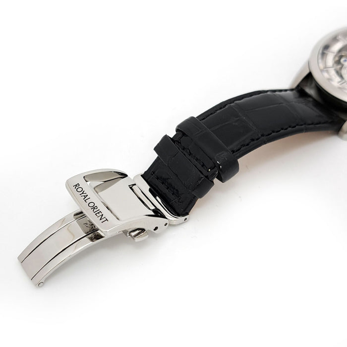 ORIENT  
Royal Orient Skeleton Hand-Wound  
With Box and Warranty Card