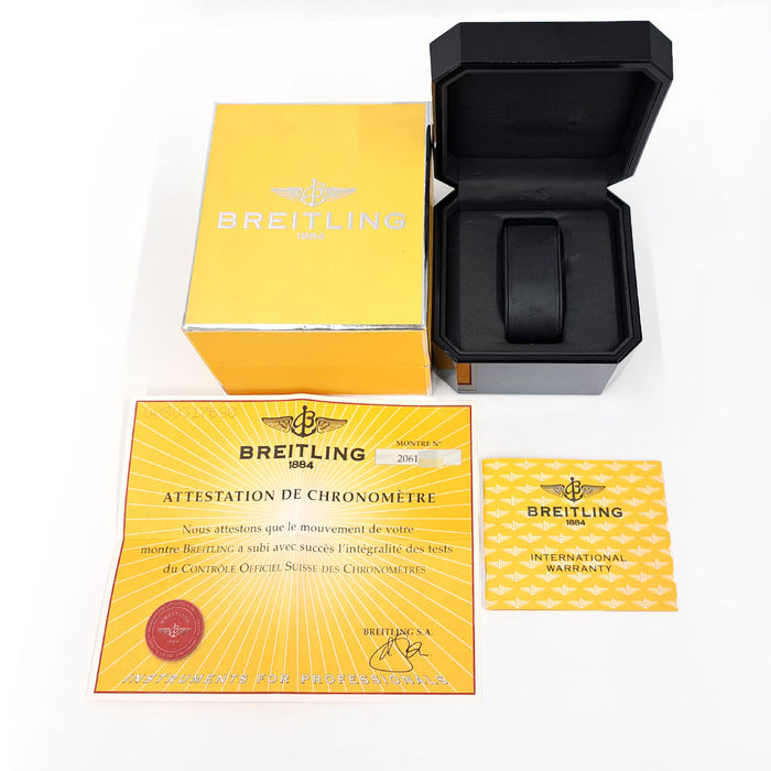 BREITLING 
Chrono Cockpit Wind Rider 
With Box and Warranty Card