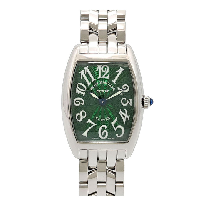 FRANCK MULLER  
Tonneau Curved Green Dial  
With Box and Certificate