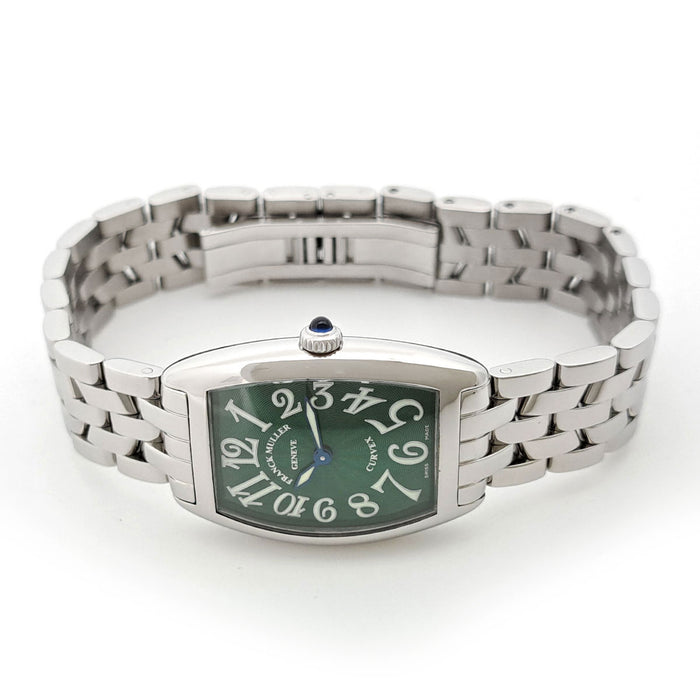 FRANCK MULLER  
Tonneau Curved Green Dial  
With Box and Certificate