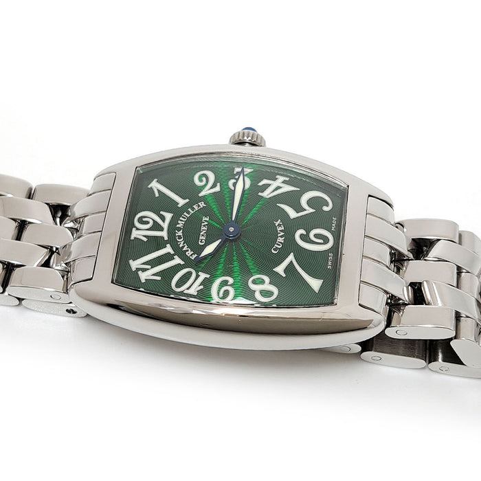 FRANCK MULLER  
Tonneau Curved Green Dial  
With Box and Certificate