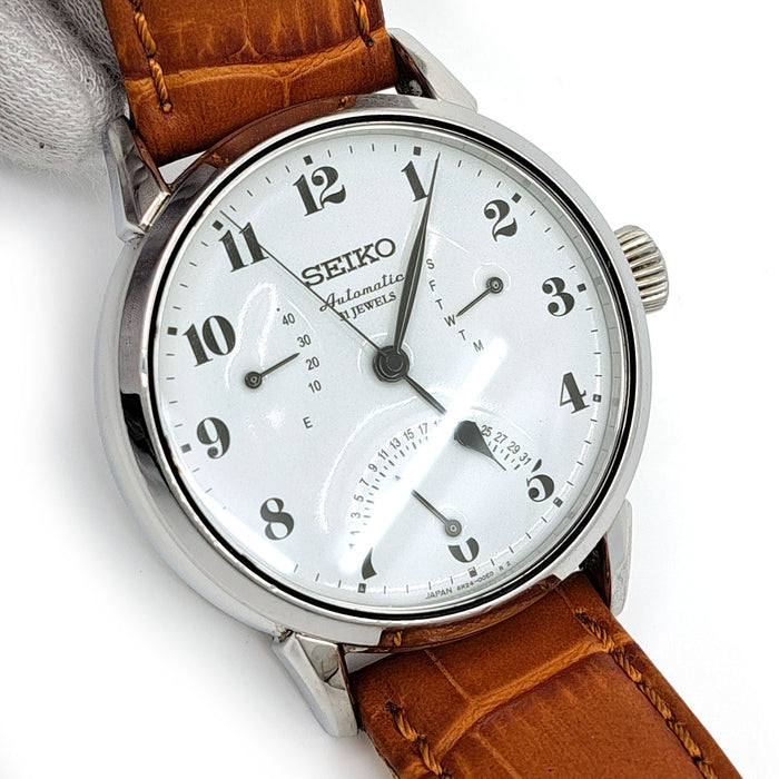 精工
Presage 琺瑯 渡边力
附带盒子和保修卡