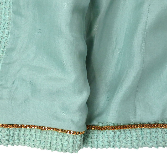 CHANEL 
94P COCO CC ヴィンテージ ココボタン ロゴ 
ココマーク ウェーブ トリム ツイード セットアップ