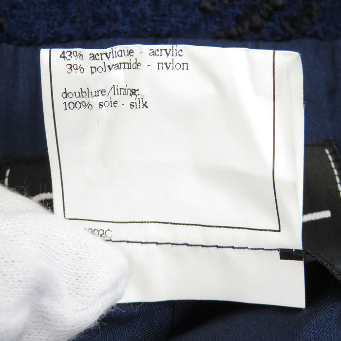 CHANEL 
96A ヴィンテージ COCO CC ココボタン ウール 
ココマーク チェック柄 ツイード ジャケット