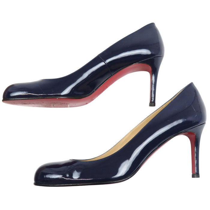 Christian Louboutin  
高跟鞋 圆头 漆皮  
SIMPLE PUMP 70 女鞋
