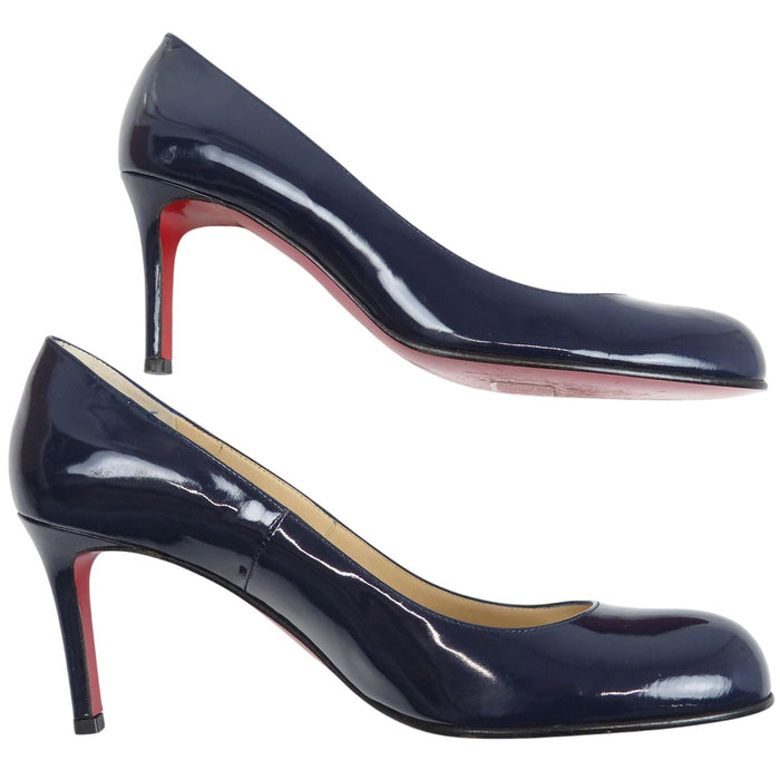 Christian Louboutin  
高跟鞋 圆头 漆皮  
SIMPLE PUMP 70 女鞋