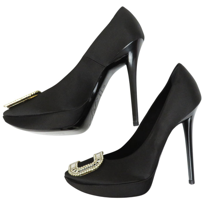ROGER VIVIER 
ラインストーン 
ビジュー バックル ハイヒール パンプス