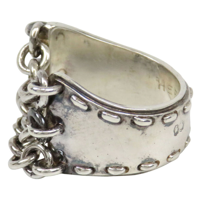HERMES  
Silver  
Mexico Chain Ring #49