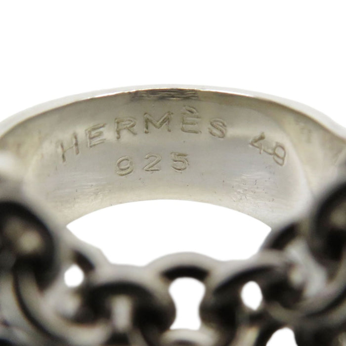 HERMES  
Silver  
Mexico Chain Ring #49